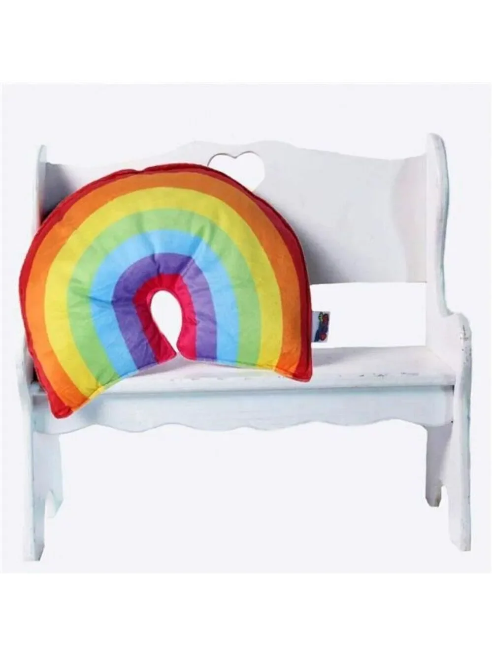 Rainbow Plush Throw Pillow Colorful Decorative Cushion for Kids Girls Bedroom De